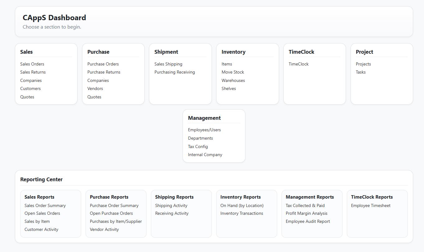 CAppS Dashboard